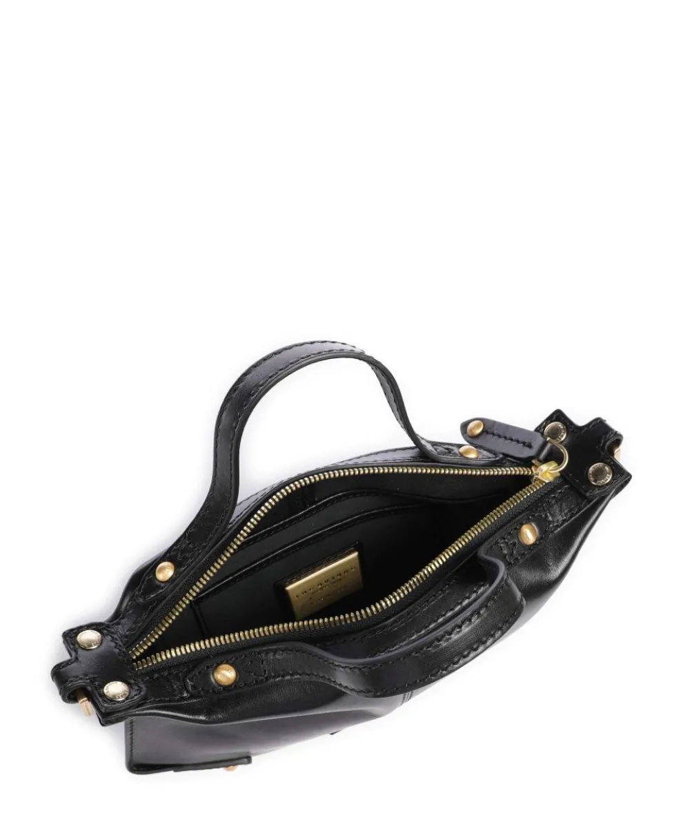 Unica Crossbody bag fine grain cow leather black