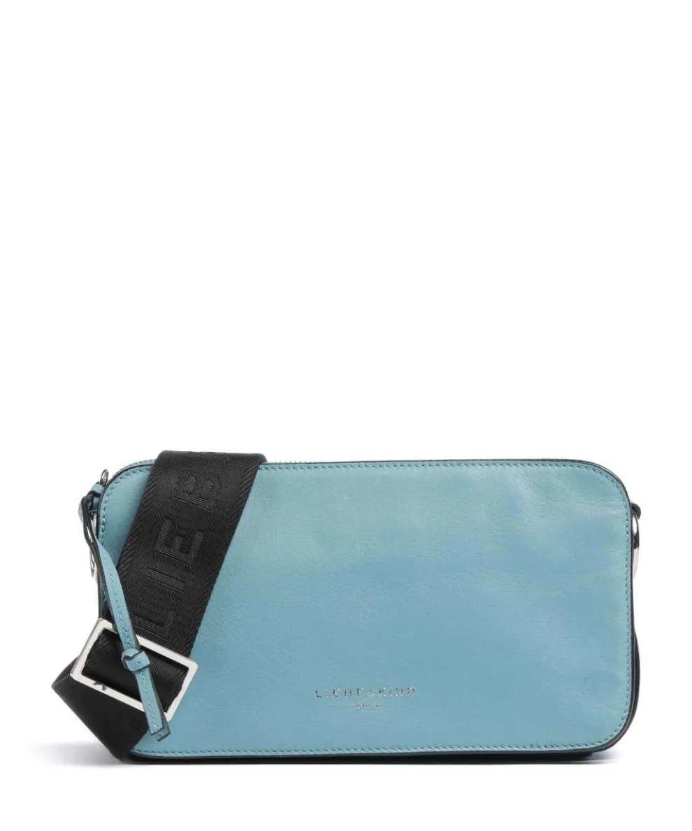 Clarice Sheep Natural Crossbody bag lamb leather petrol