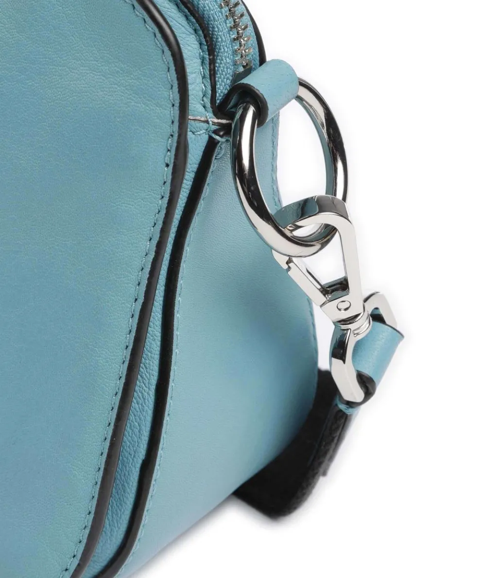 Clarice Sheep Natural Crossbody bag lamb leather petrol