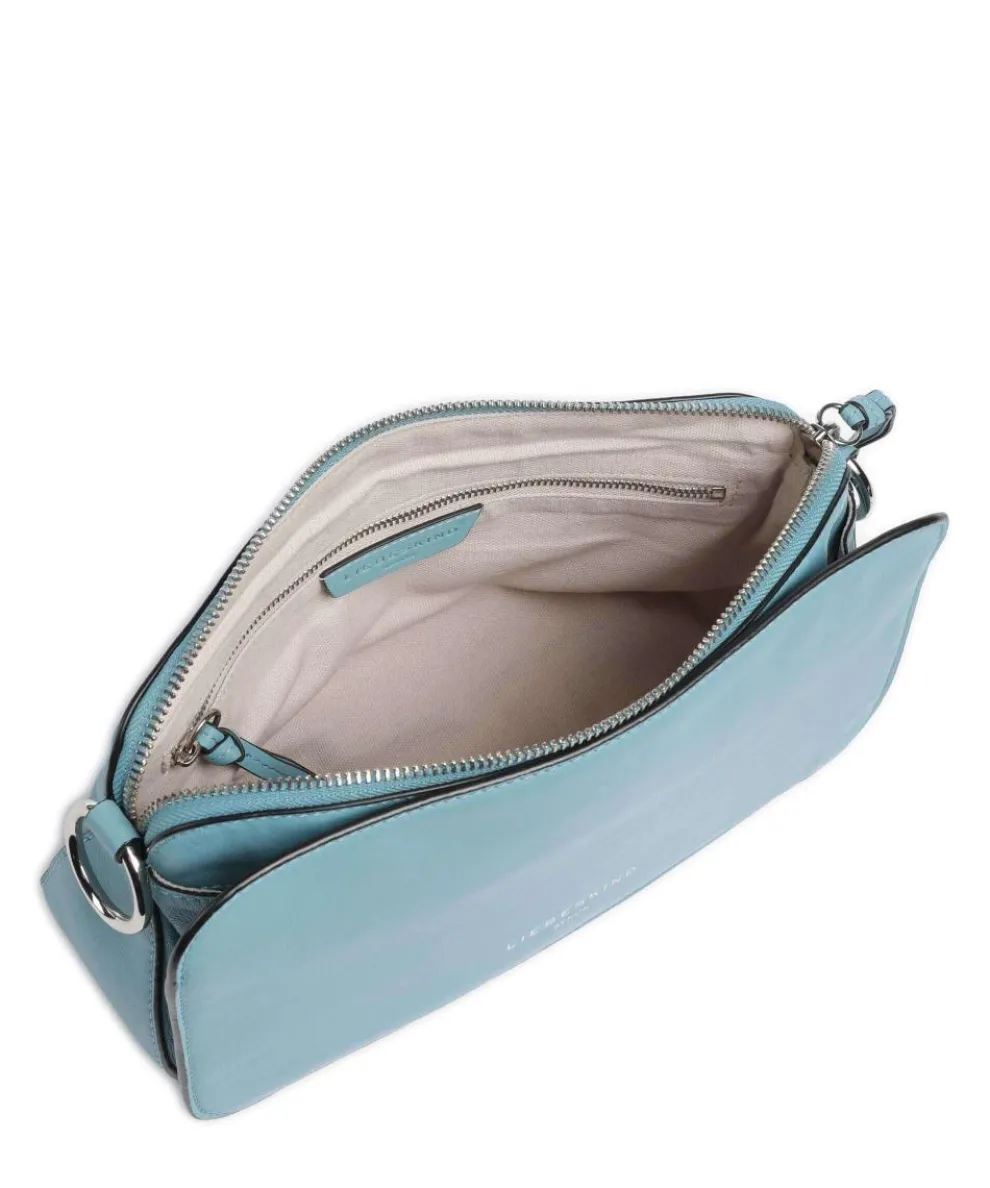 Clarice Sheep Natural Crossbody bag lamb leather petrol