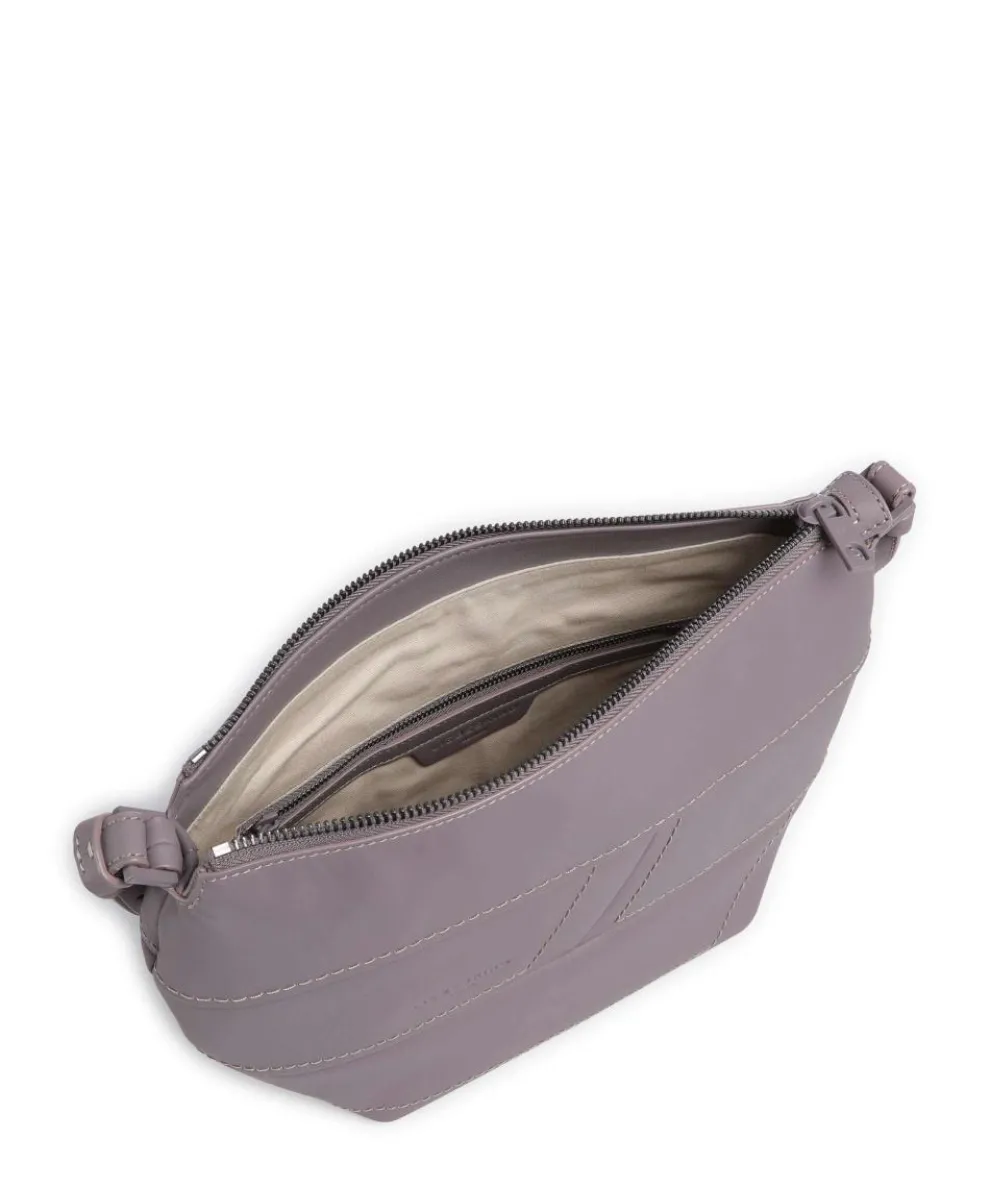Edda Calf Optic S Crossbody bag fine grain leather violet