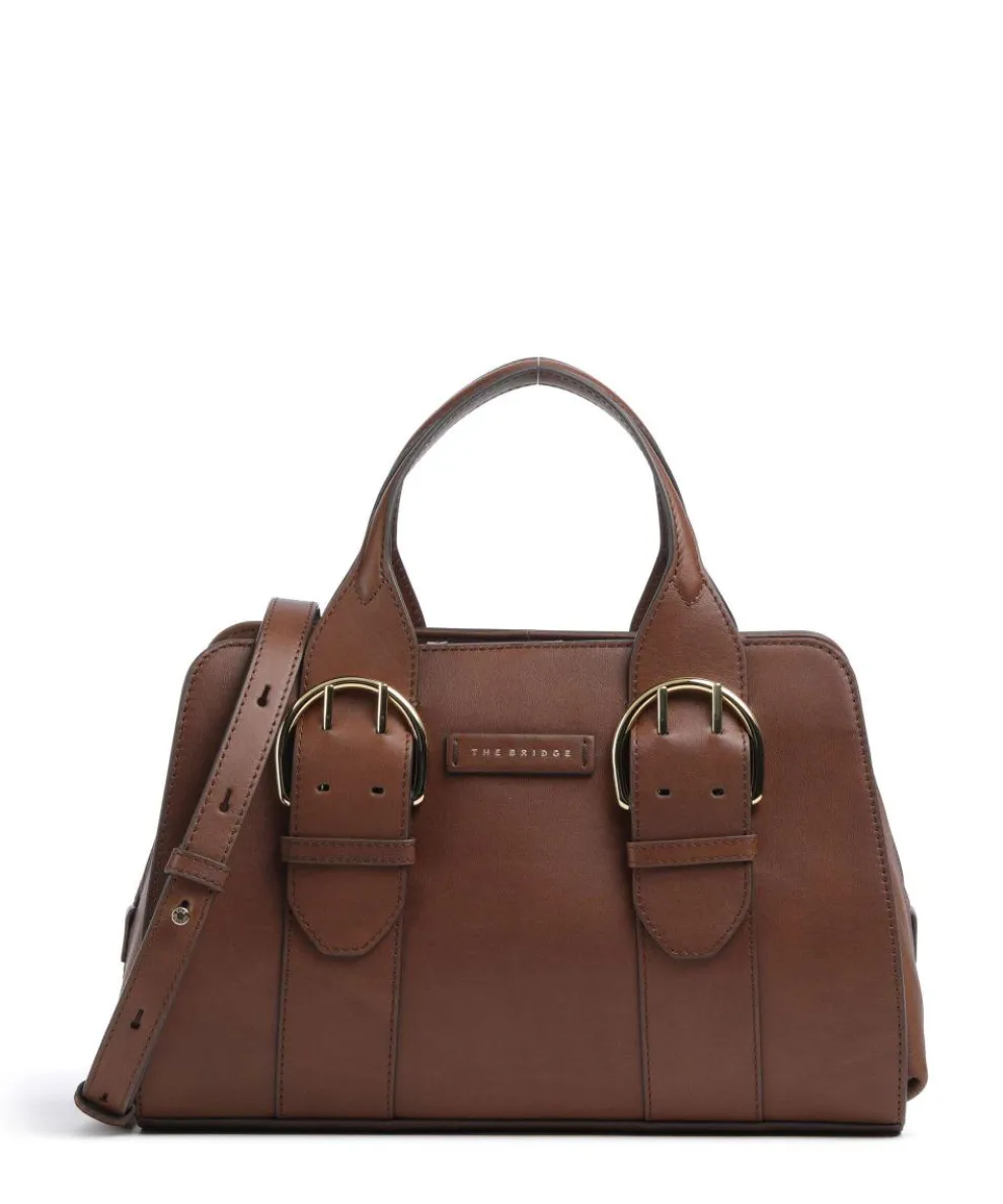 Elena Handbag fine grain cow leather brown