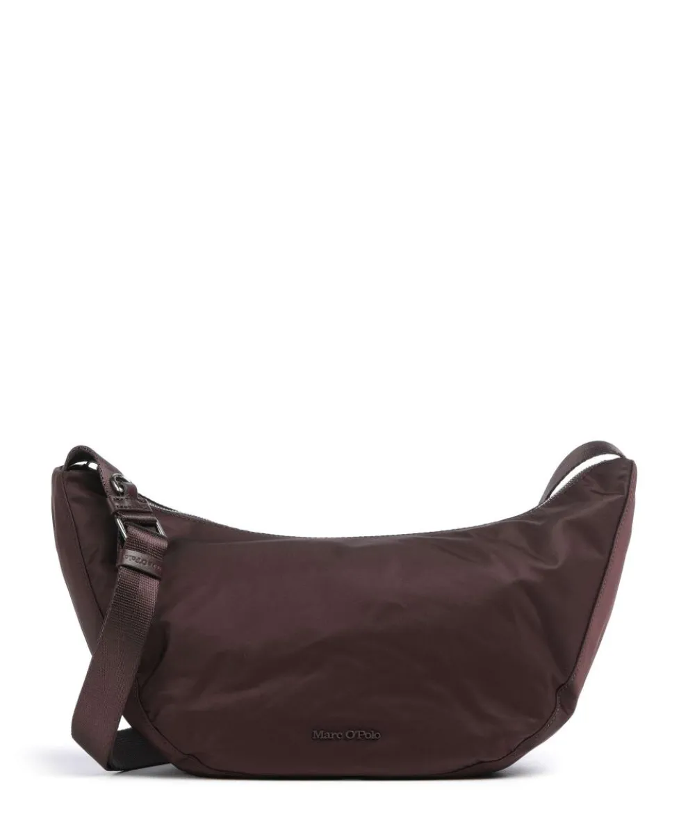 Elina S Crossbody bag recycled nylon aubergine