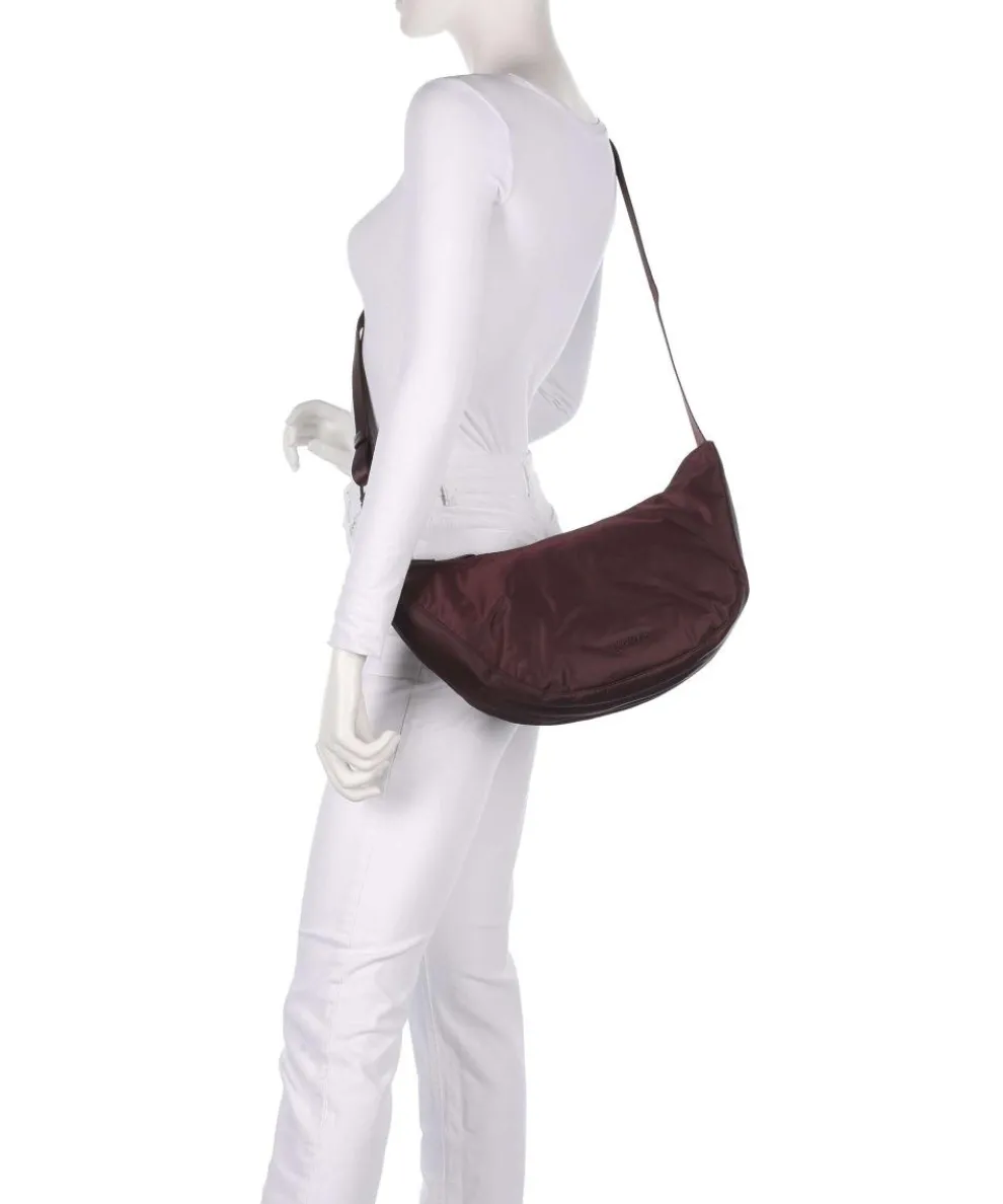 Elina S Crossbody bag recycled nylon aubergine