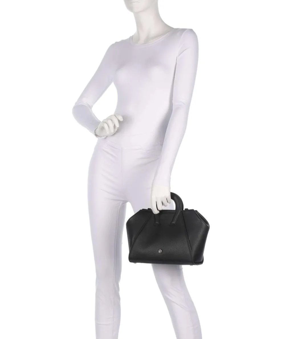 Eliza M Handbag grained cow leather black