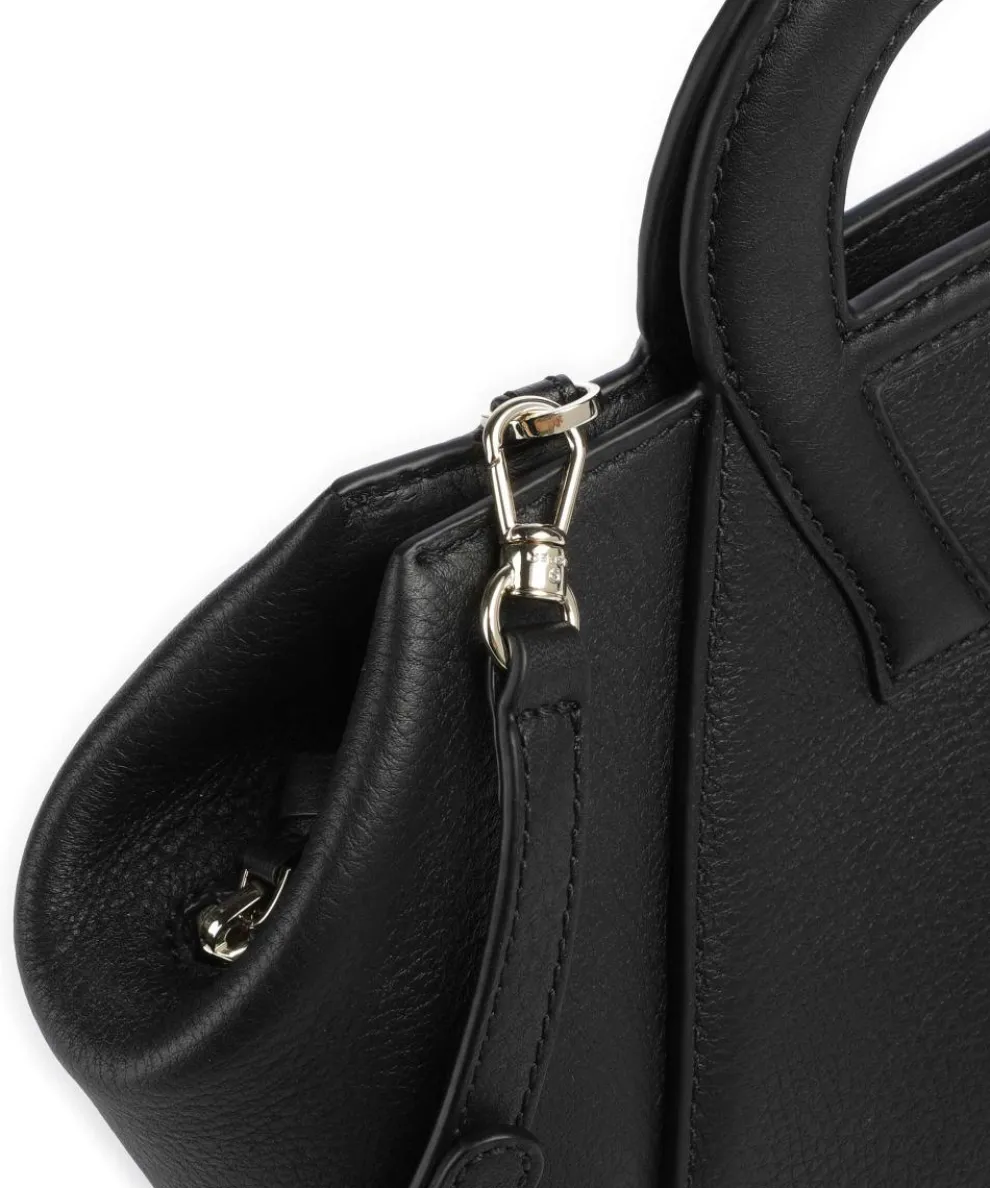 Eliza M Handbag grained cow leather black