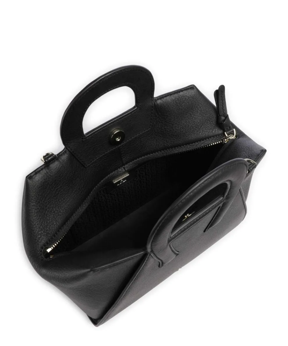 Eliza M Handbag grained cow leather black