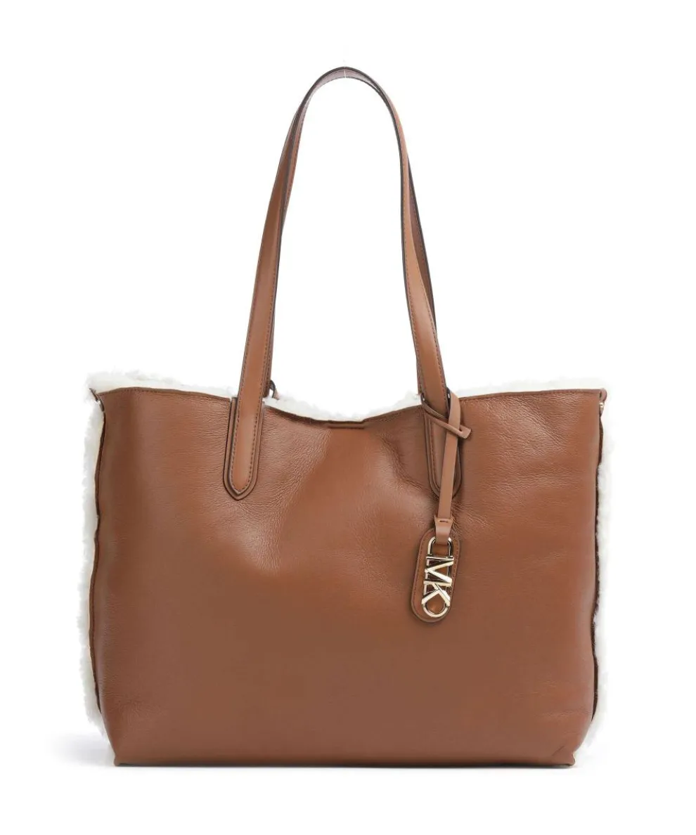 Eliza Tote bag fine grain leather brown