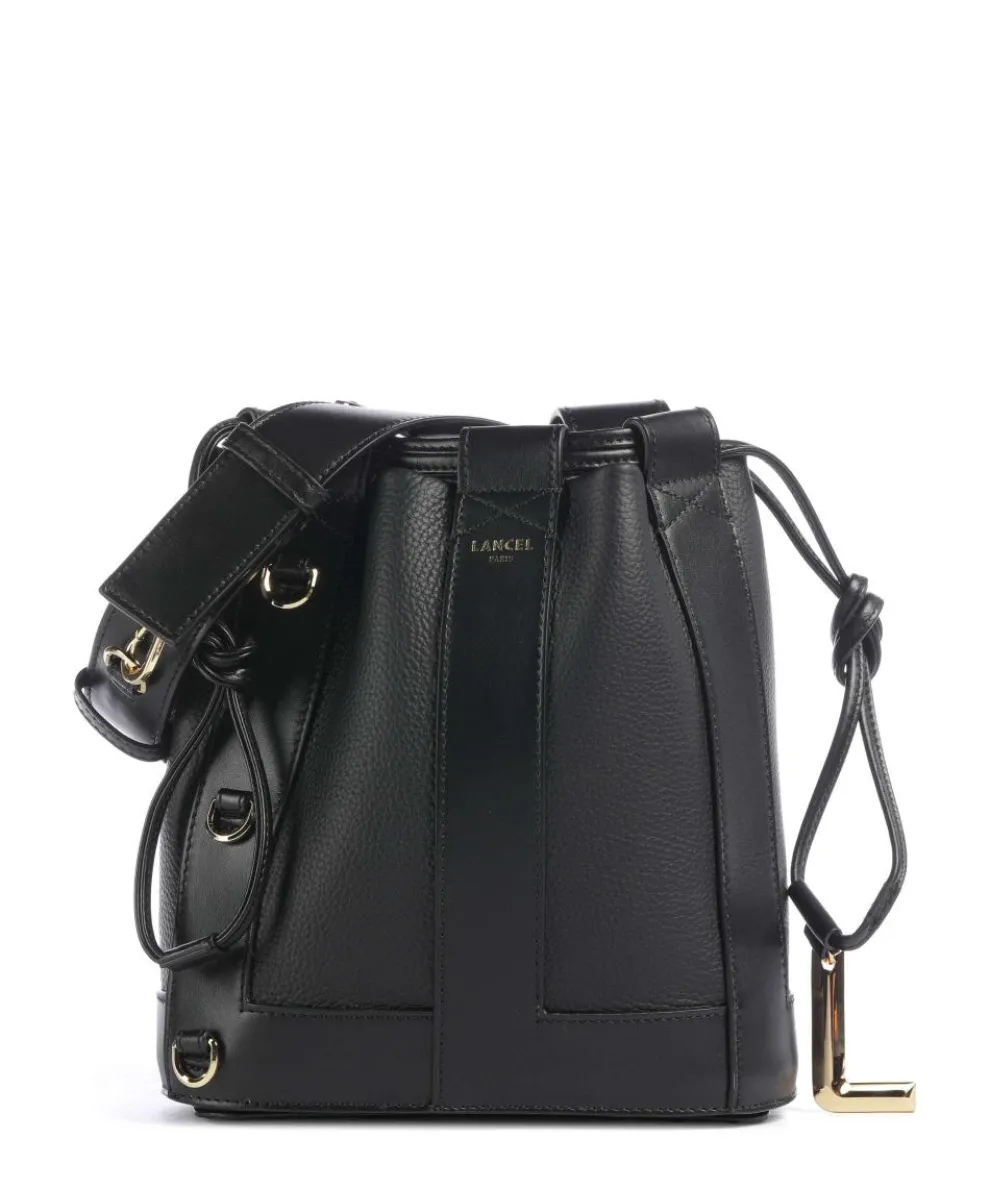 Elles S Bucket bag grained cow leather black
