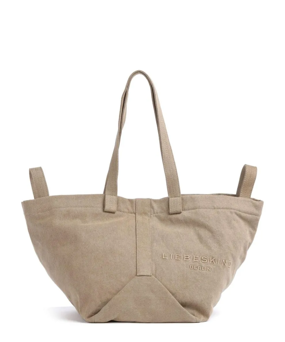 Elvira Denim M Tote bag canvas beige