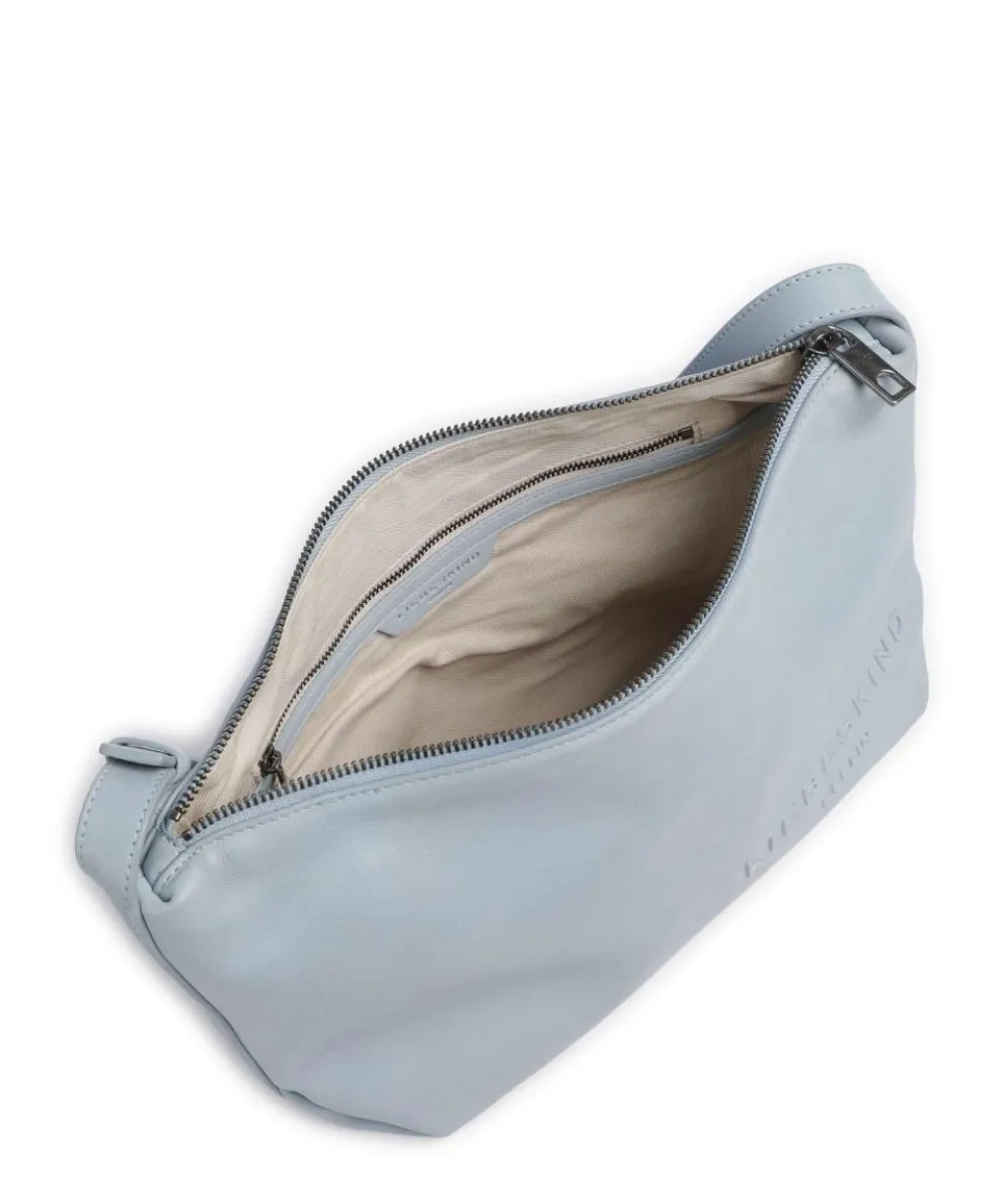 Elvira Sheep Natural M Crossbody bag sheepskin leather light blue