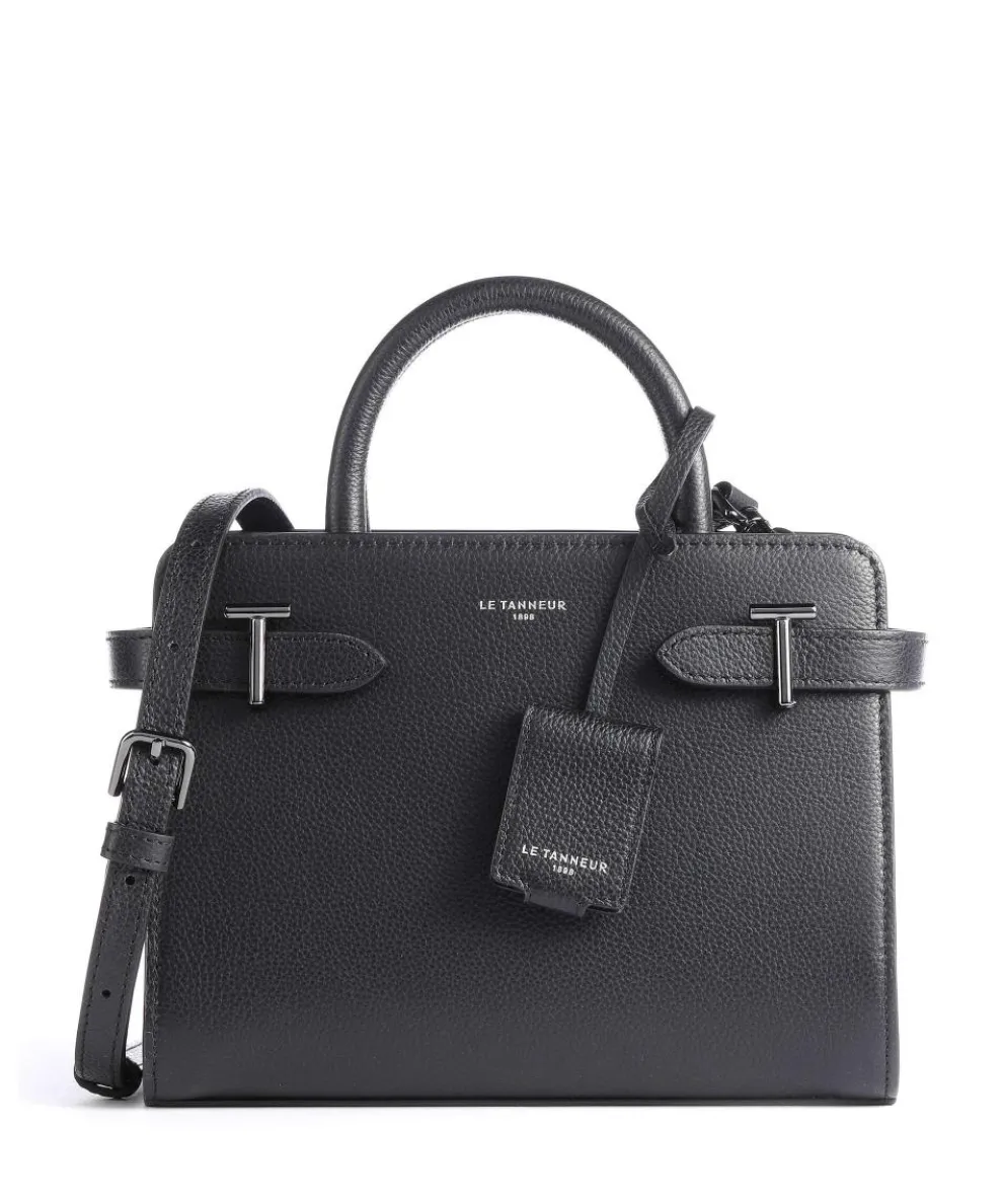 Emilie Handbag grained leather black