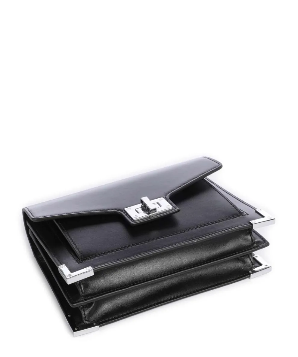 Emily Crossbody bag grained cow leather black