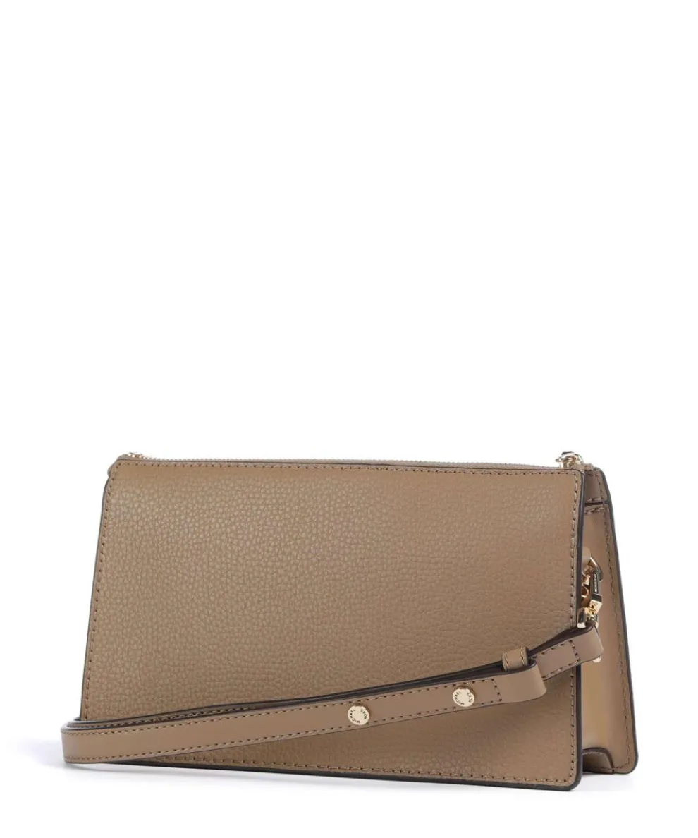 Empire Shoulder bag grained leather brown