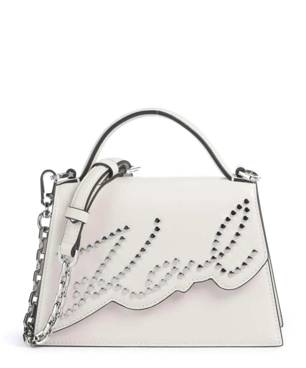 K/Signature 2.0 Small Handbag cow leather white