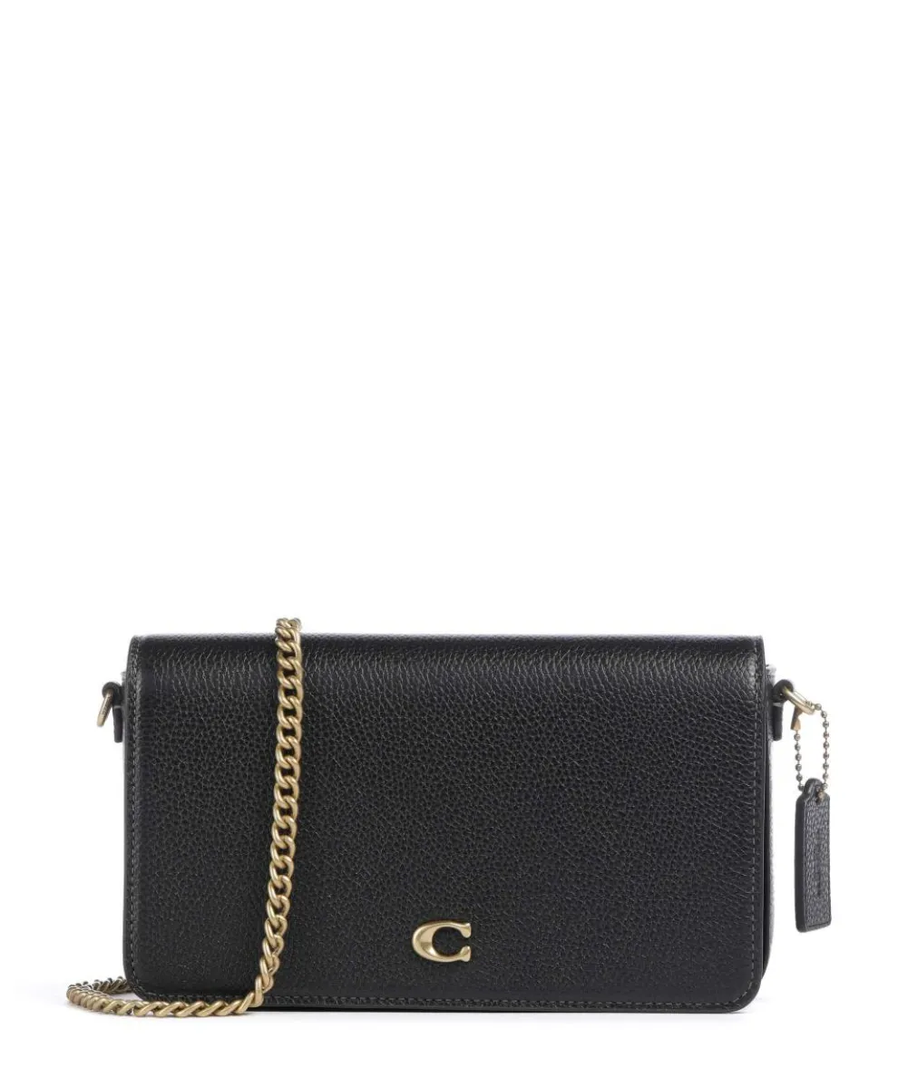 Essential Crossbody bag grained leather black