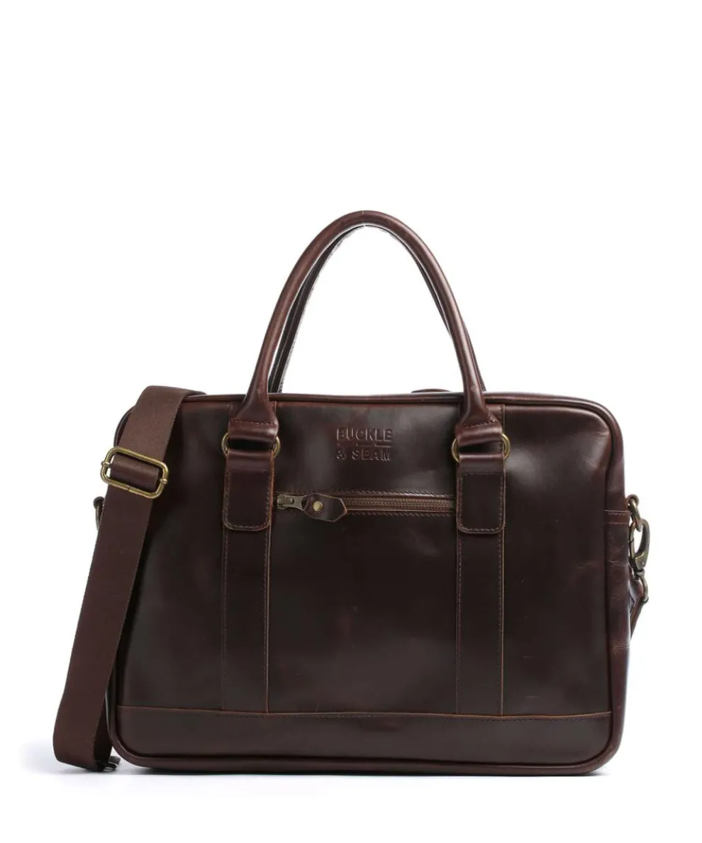 Everett Briefcase 15″ cow leather brown