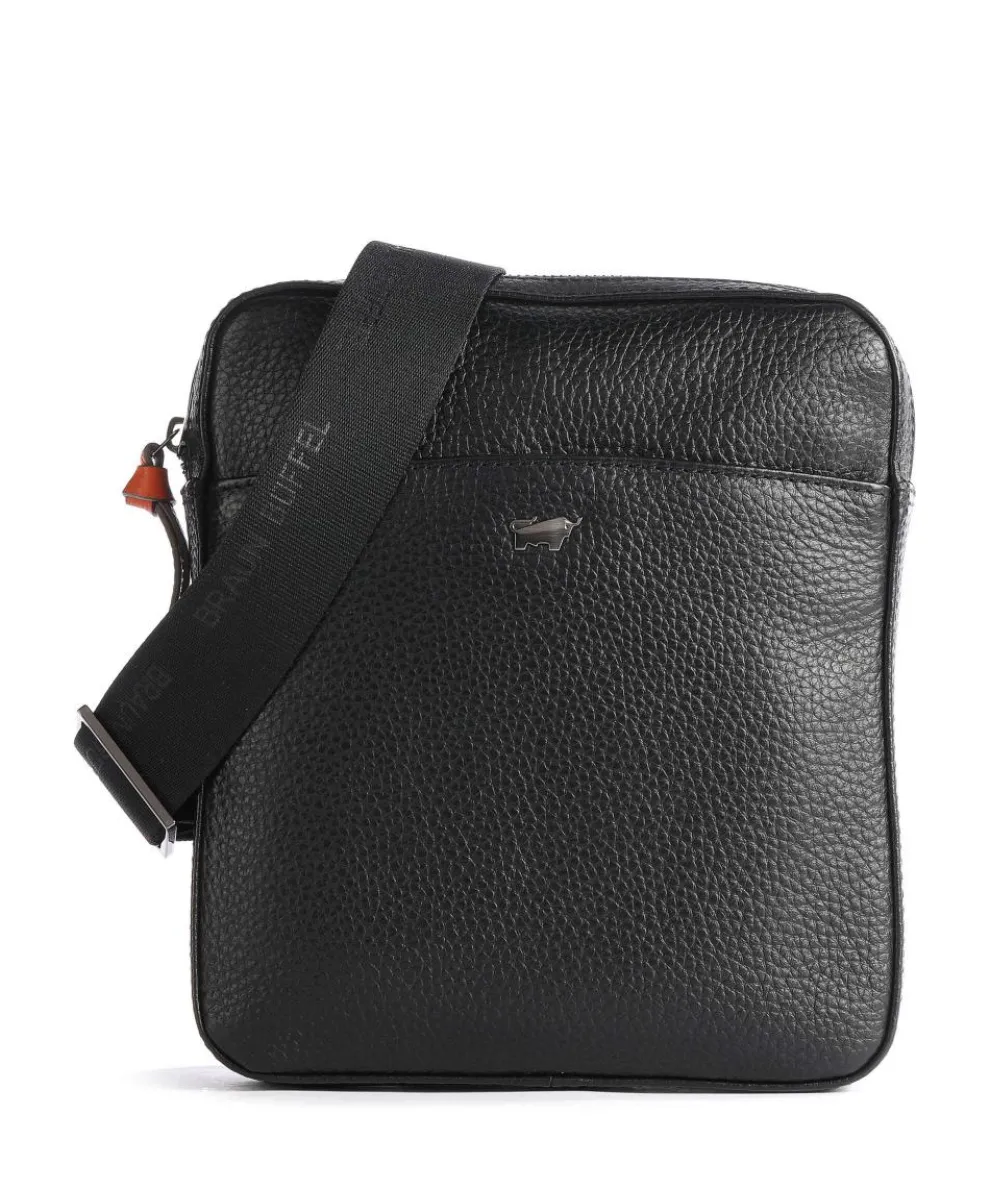 Novara Crossbody bag grained cow leather black