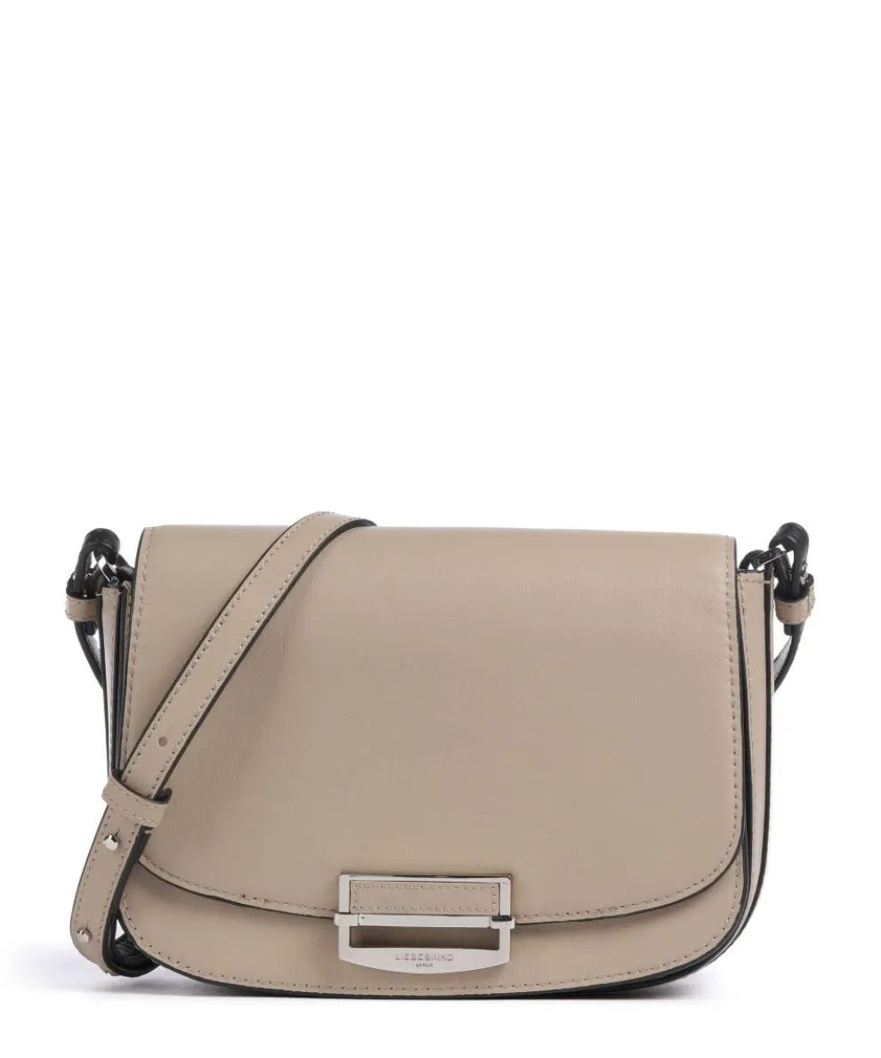 Ezra Calf Optic M Crossbody bag softly grained calfskin beige