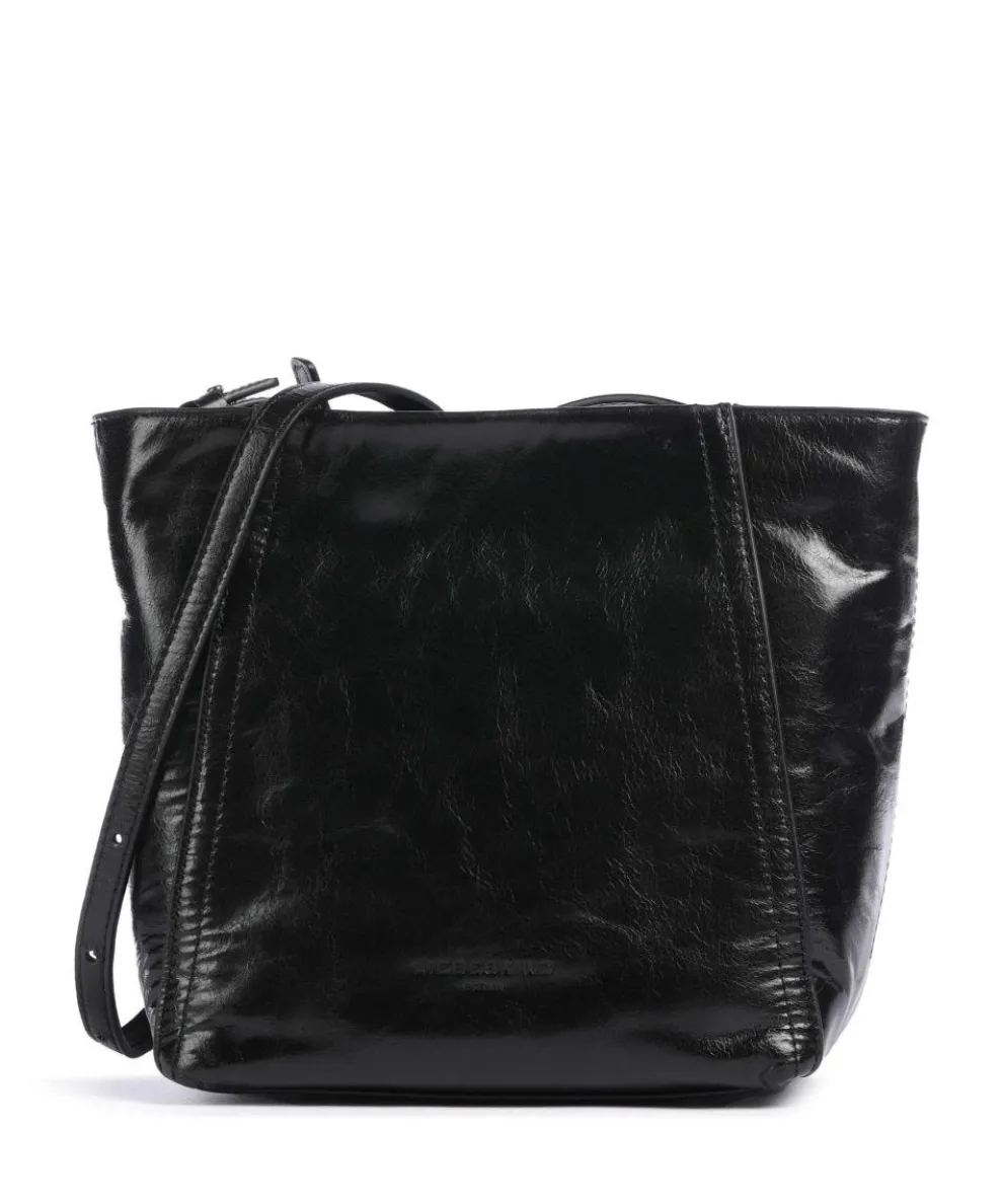 Chudy Paper Touch Crinkle S Crossbody bag nappa calfskin black