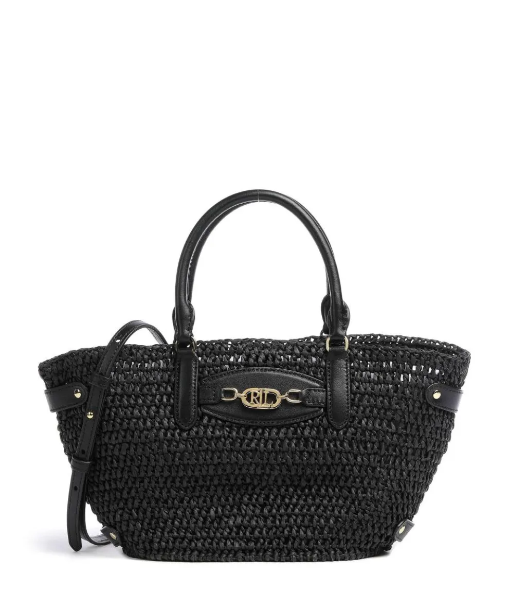 Daphney 20 Straw Handbag bast black