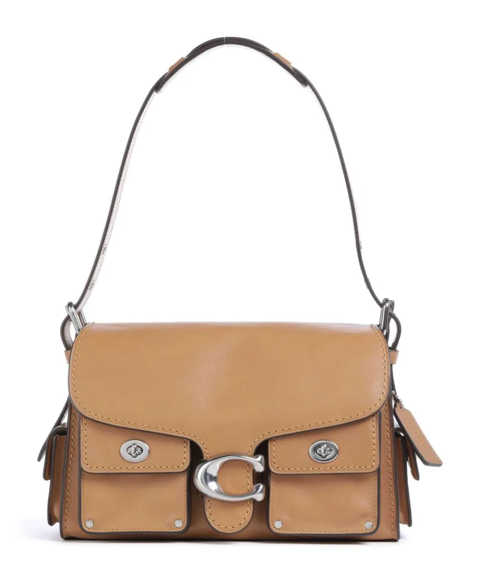 Tabby Cargo Shoulder bag fine grain cow leather light brown