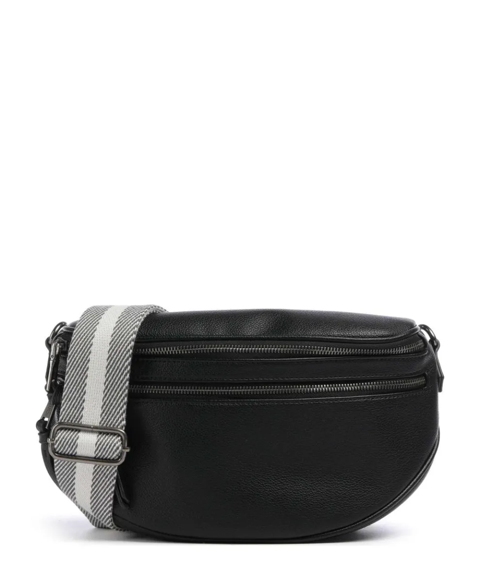 Bestie Crossbody bag recycled leather black