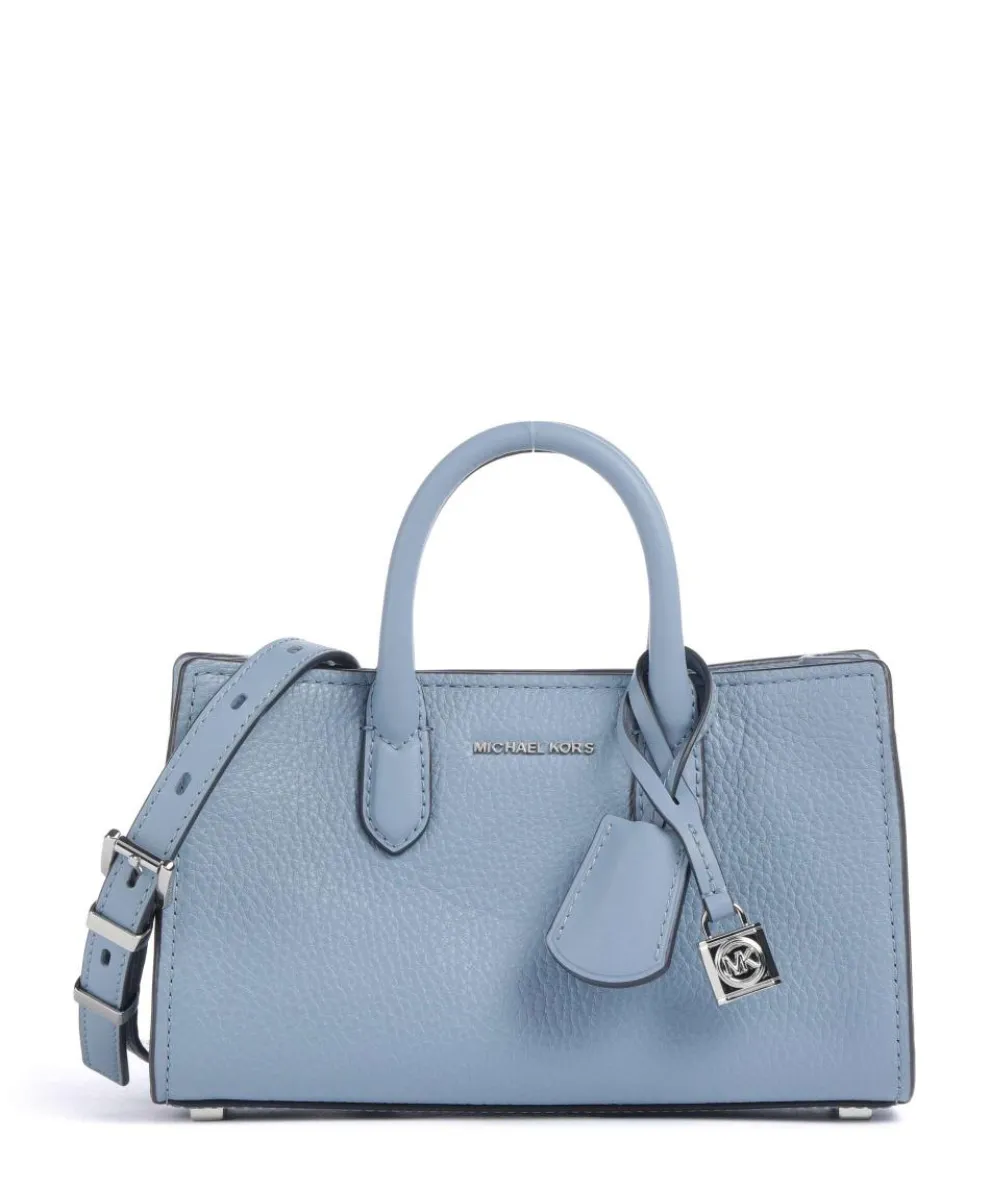 Scarlett XS Crossbody bag grained cow leather blue-grey