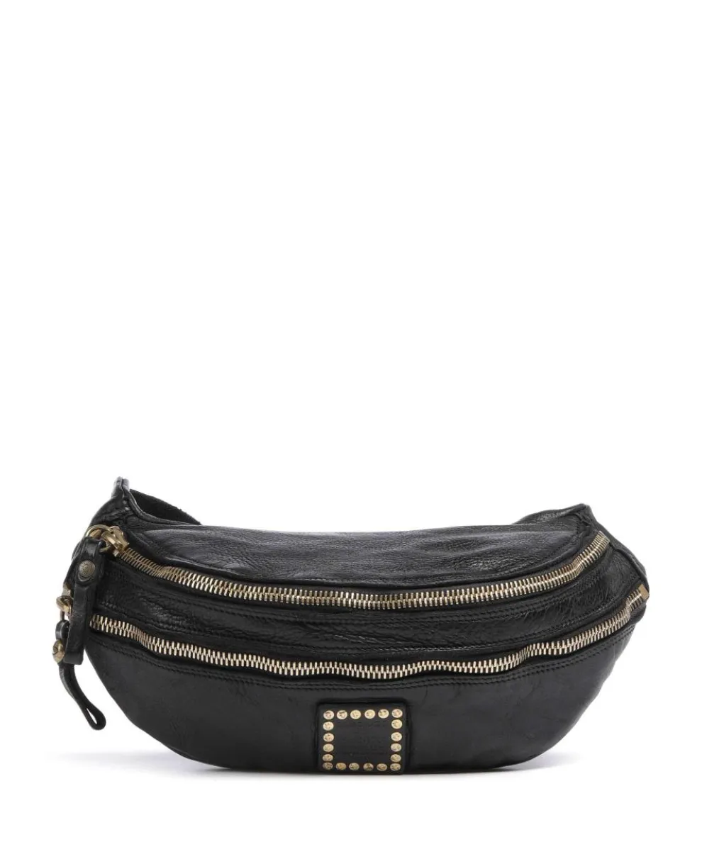 Fanny pack grained cow leather black