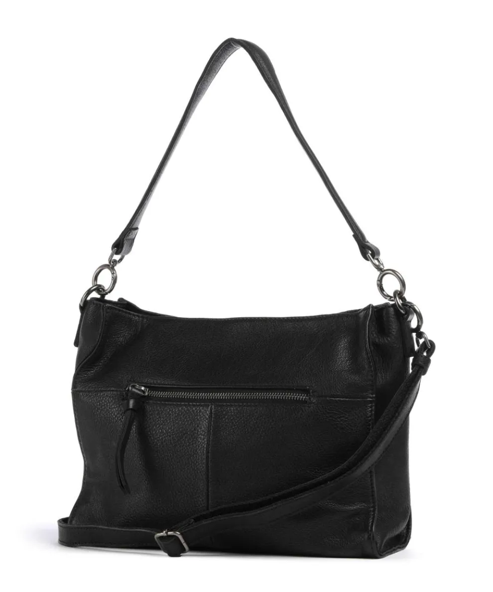 Ride Easy Shoulder bag grained leather black