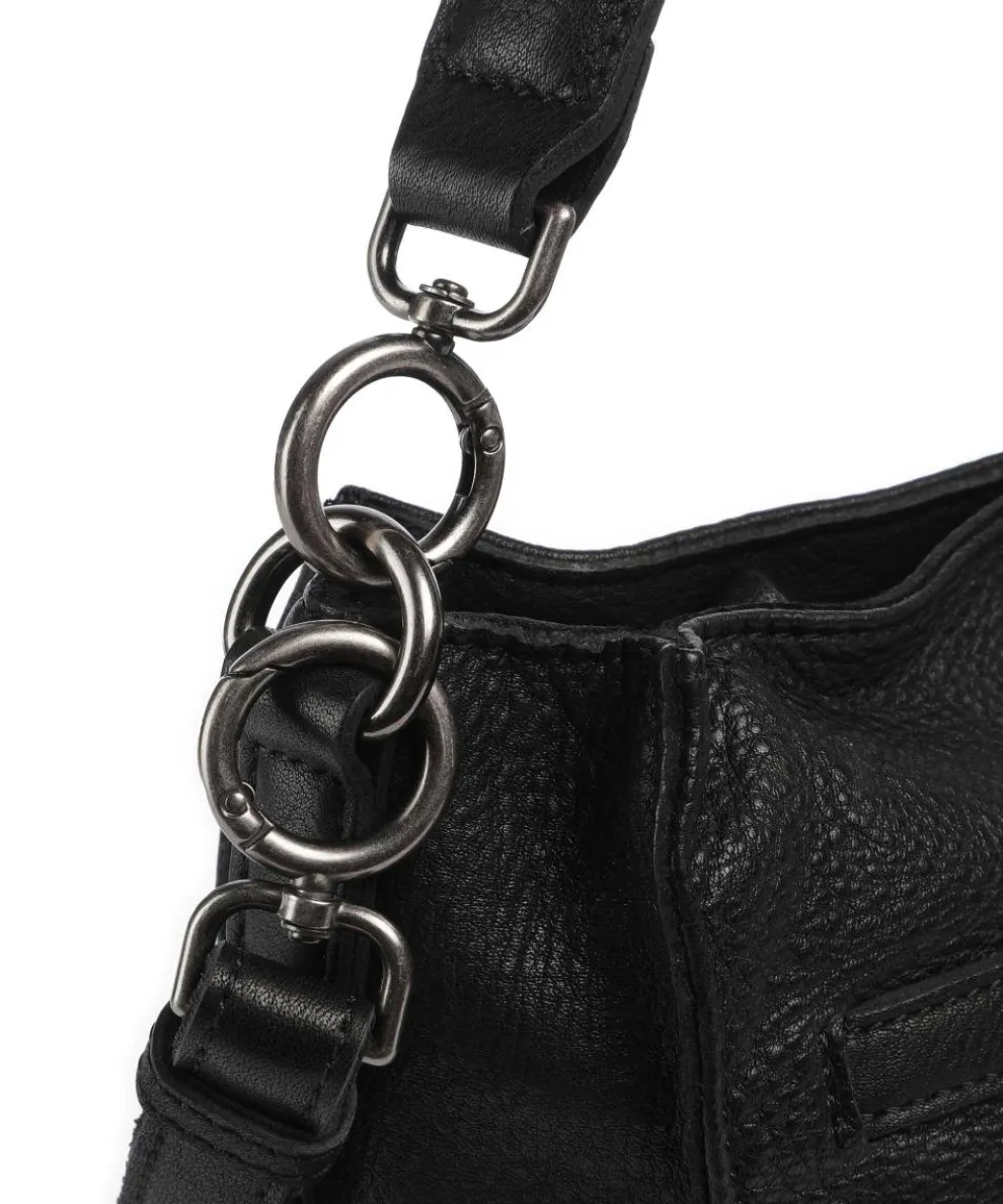 Ride Easy Shoulder bag grained leather black