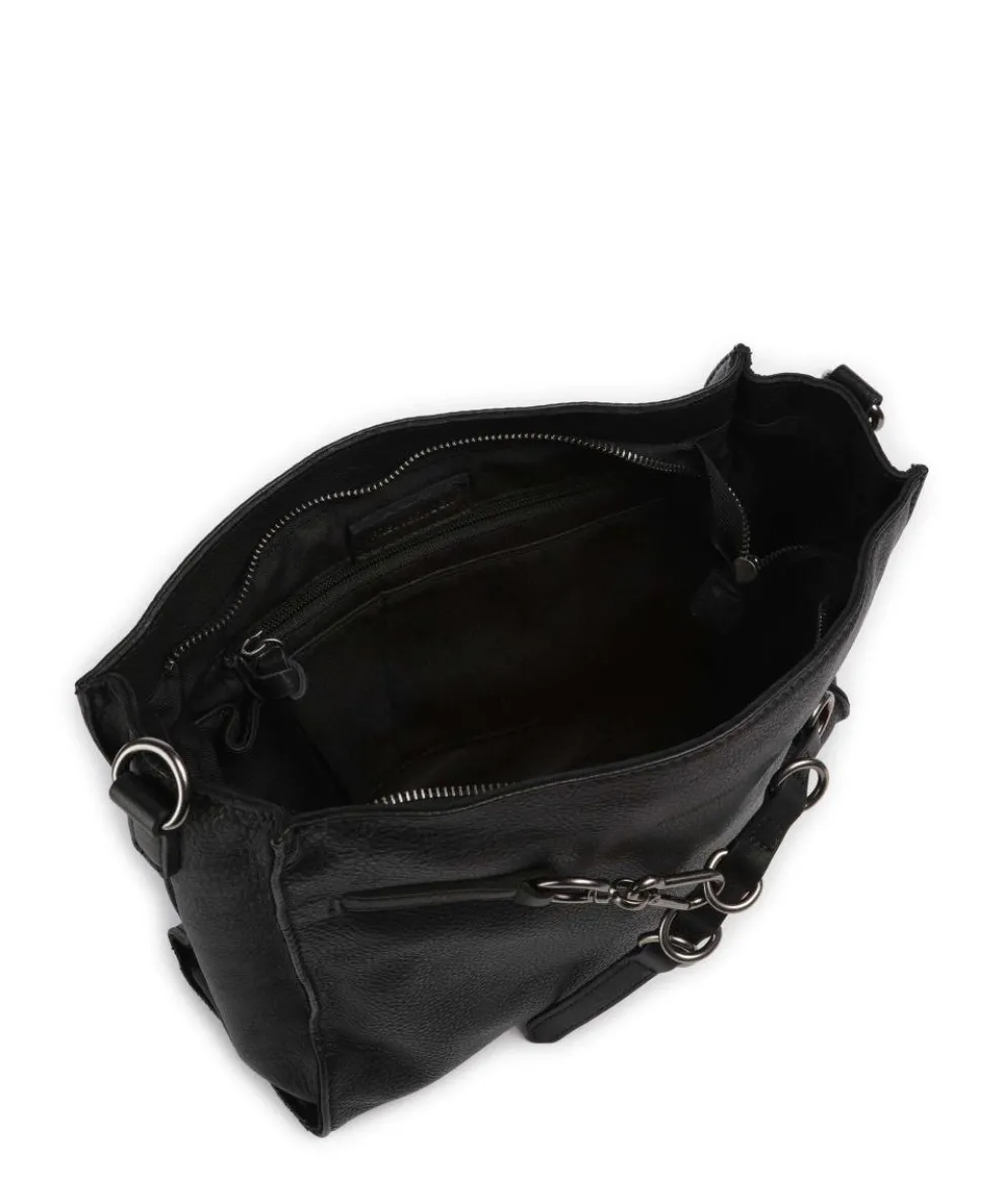 Ride Easy Shoulder bag grained leather black