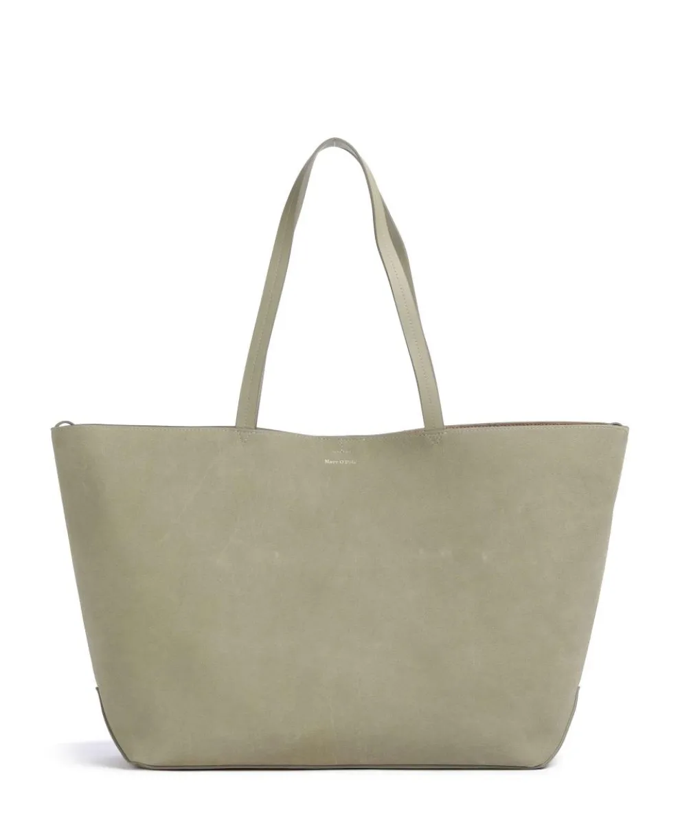 Pija Tote bag brushed calfskin greygreen