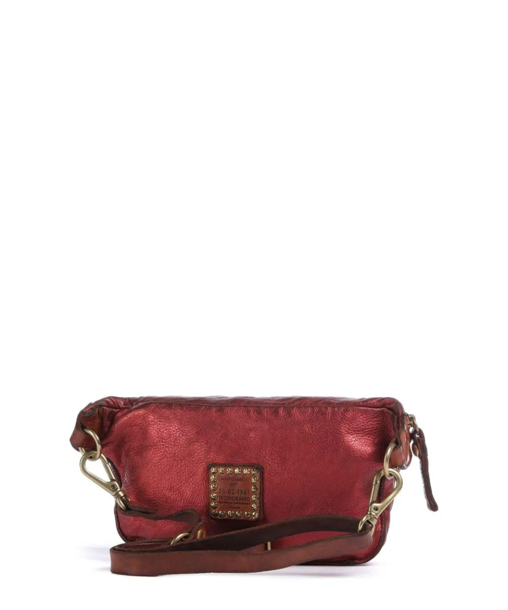 Fanny pack cow leather red