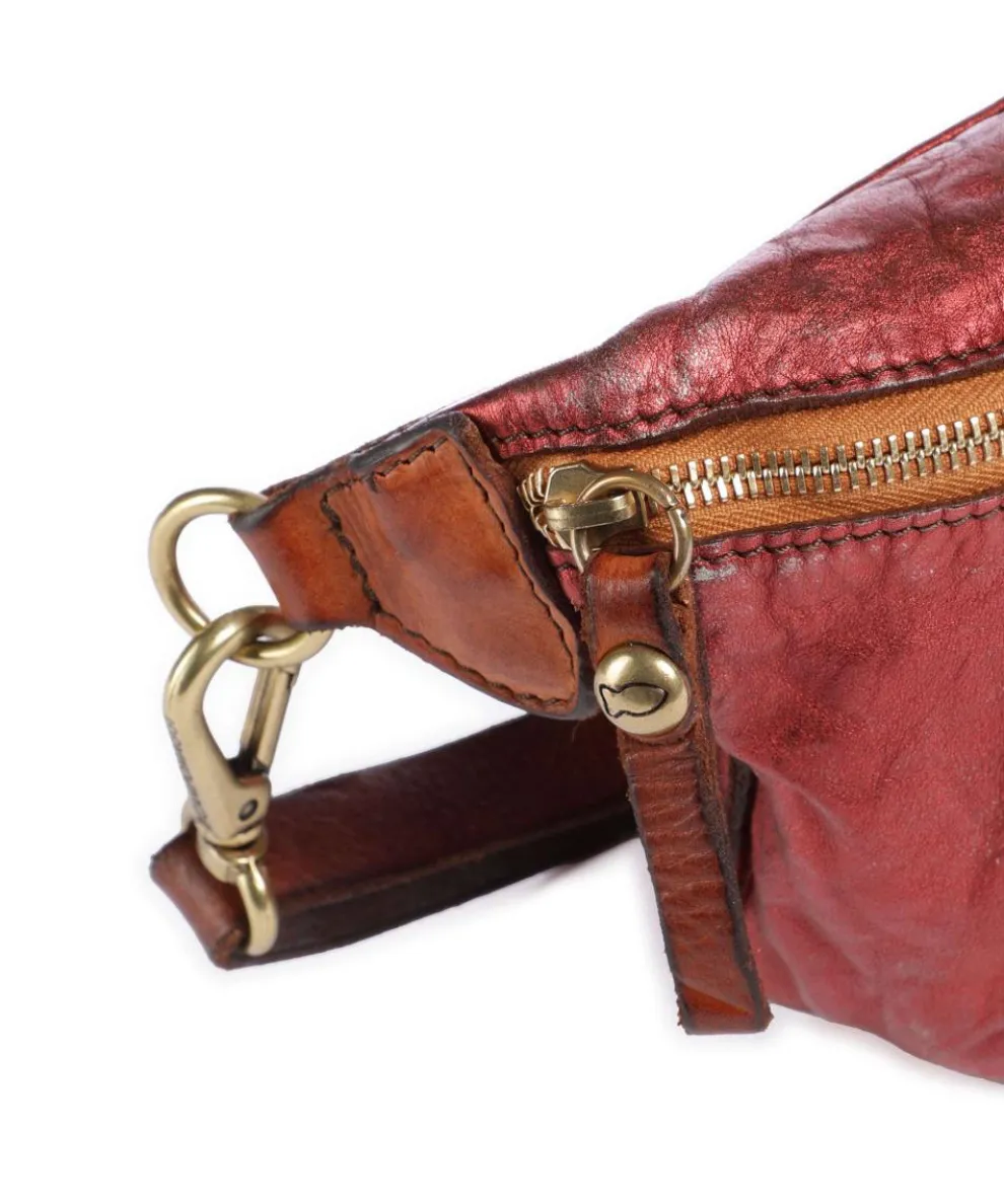 Fanny pack cow leather red