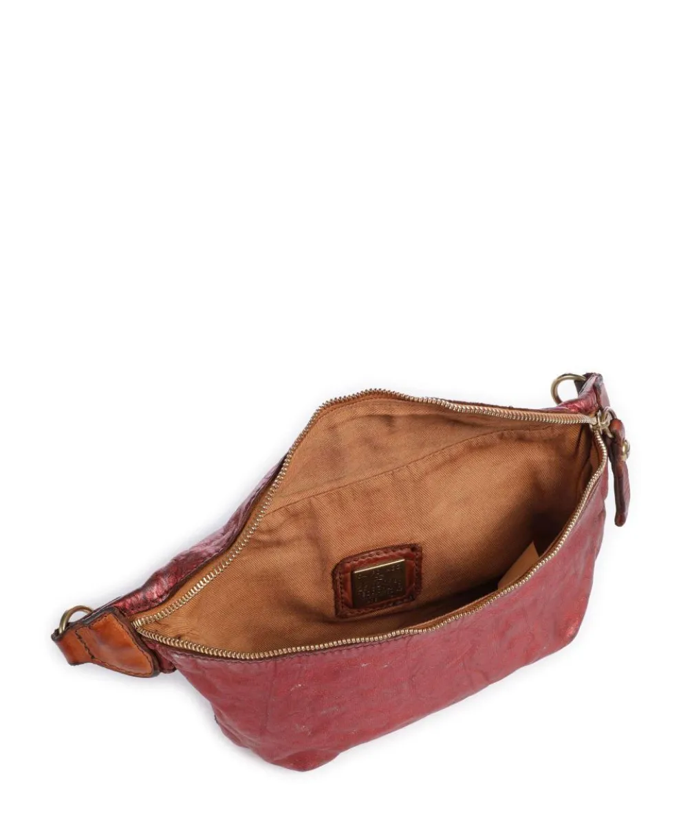 Fanny pack cow leather red