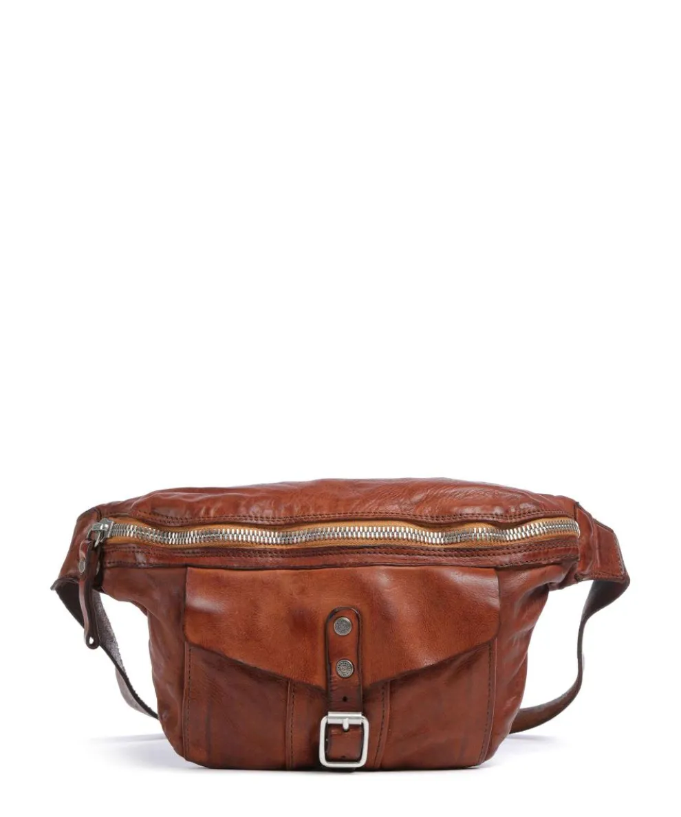 Fanny pack fine grain cow leather cognac
