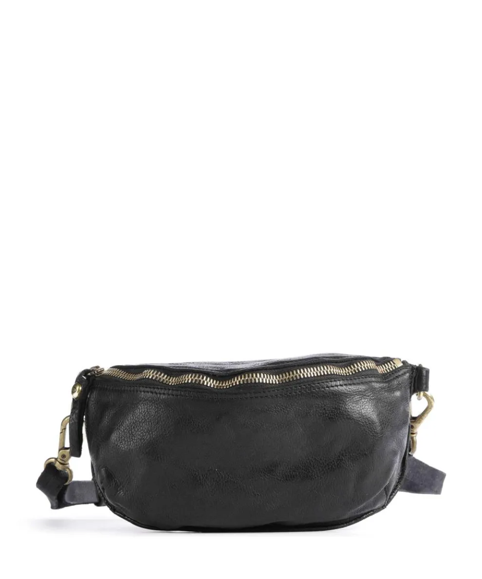 Fanny pack grained cow leather black