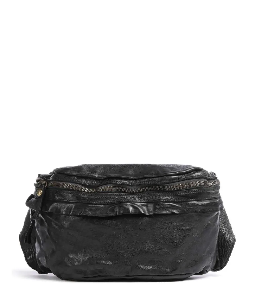 Fanny pack grained cow leather black