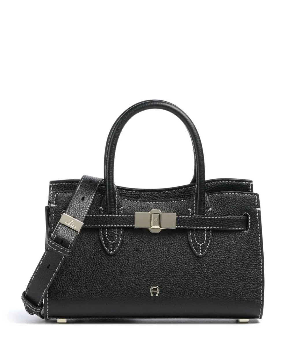 Farah S Handbag grained cow leather black