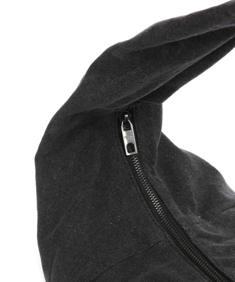 Farrah Denim L Hobo bag cotton black