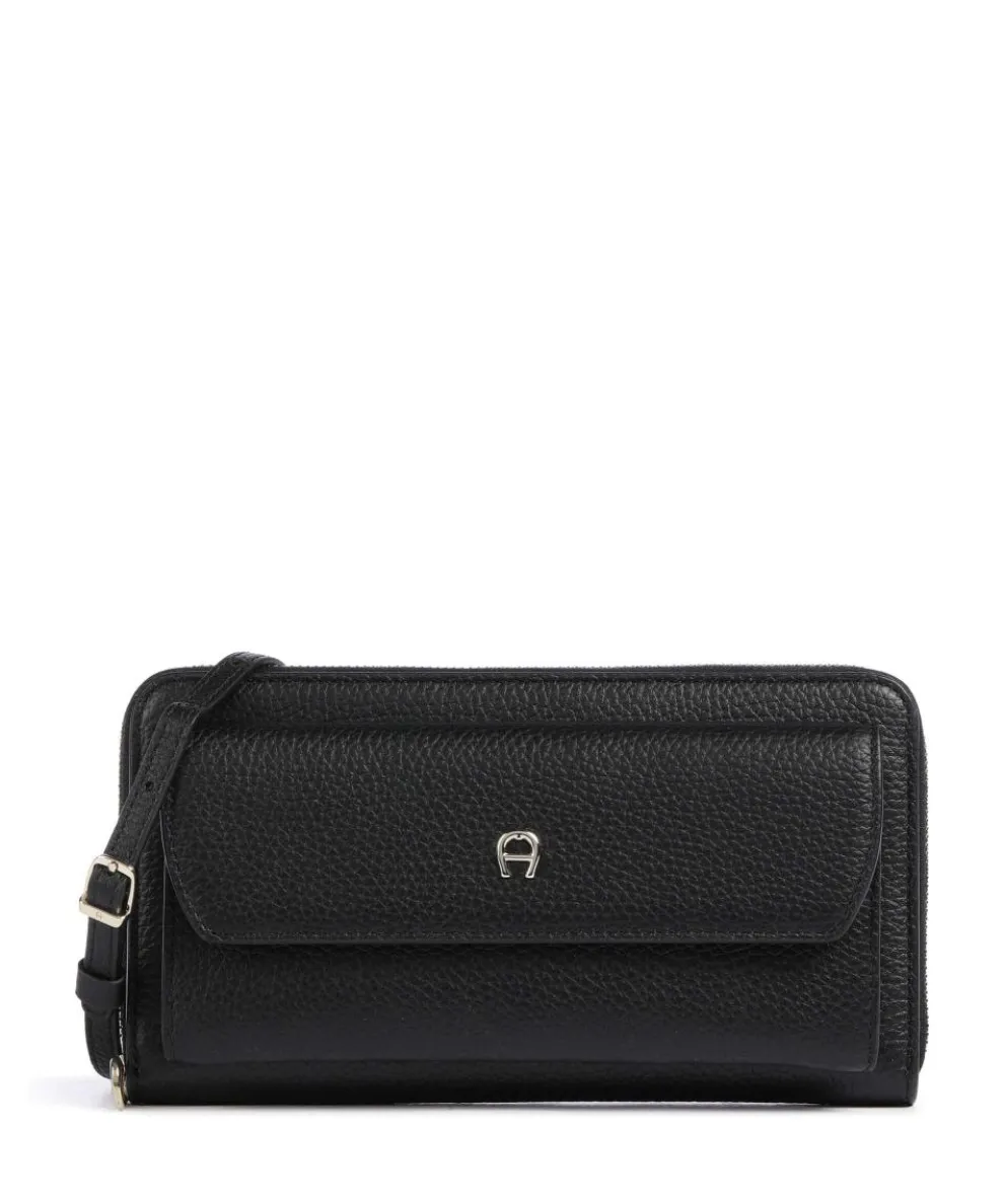 Fashion Wallet grained leather black