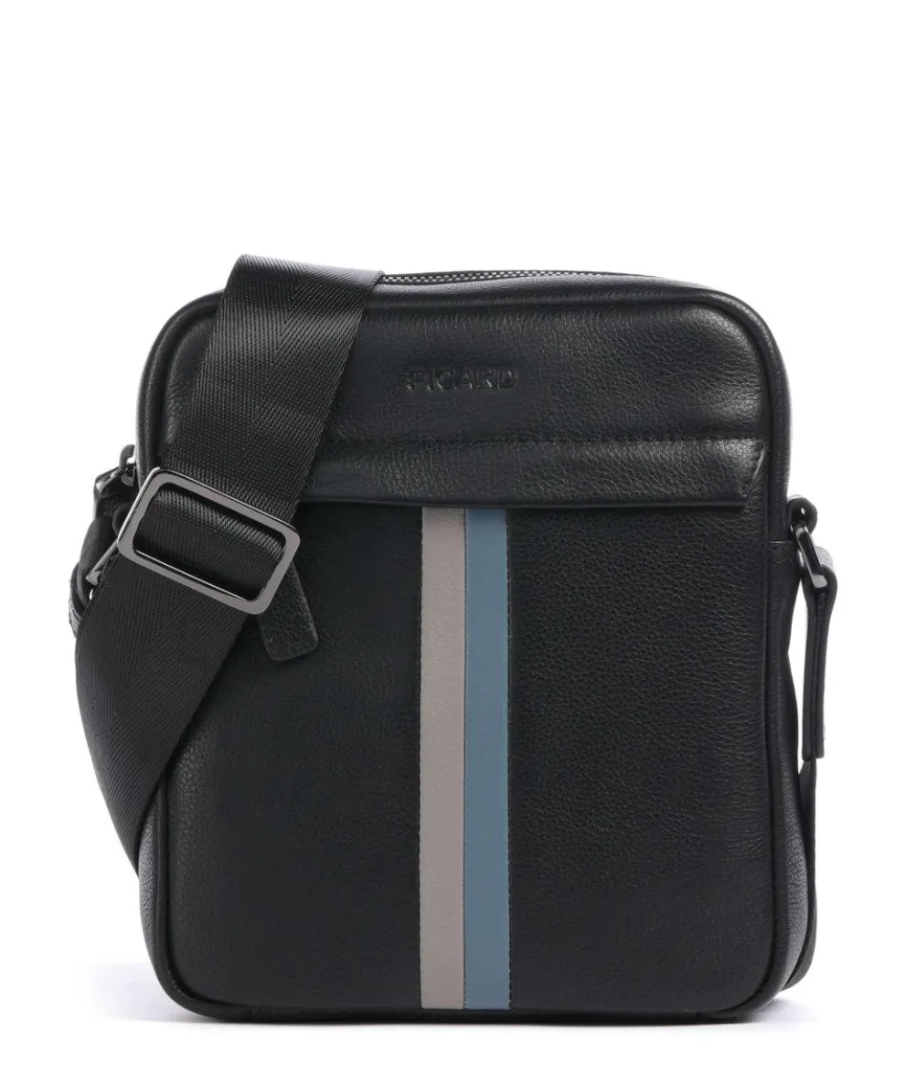 Horizon Crossbody bag grained cow leather black