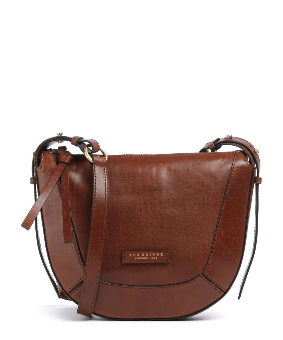 Fedora Crossbody bag fine grain cow leather brown