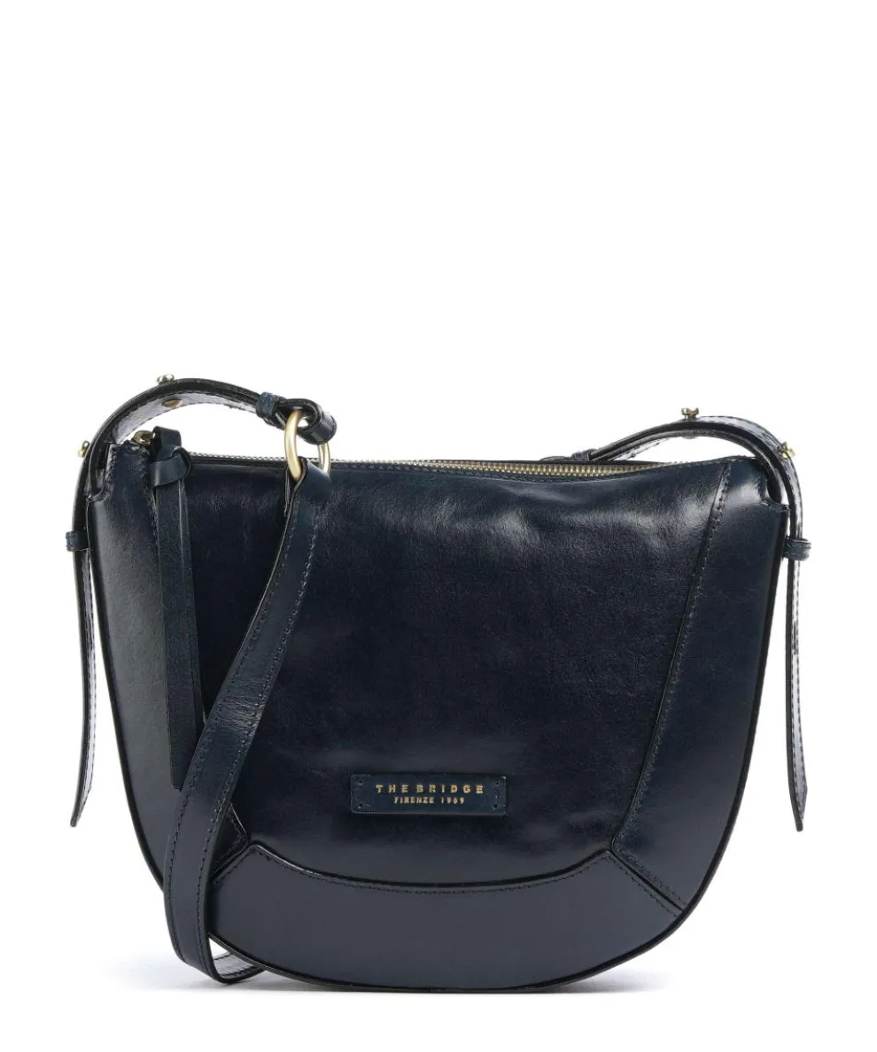 Fedora Crossbody bag fine grain cow leather dark blue