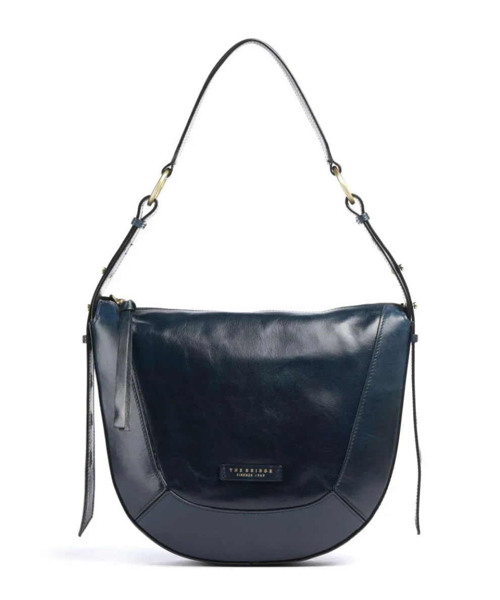 Fedora Shoulder bag fine grain cow leather dark blue