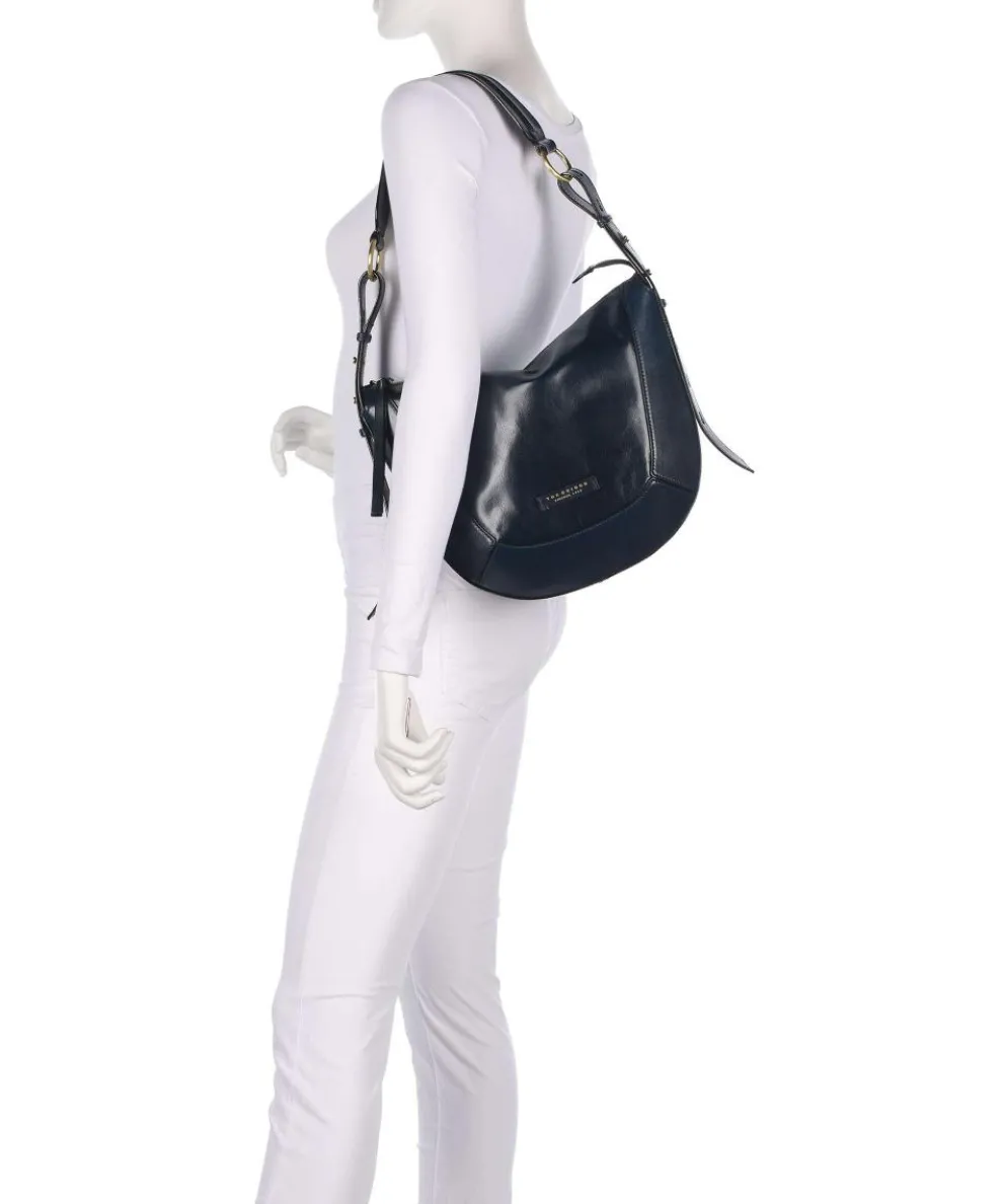 Fedora Shoulder bag fine grain cow leather dark blue