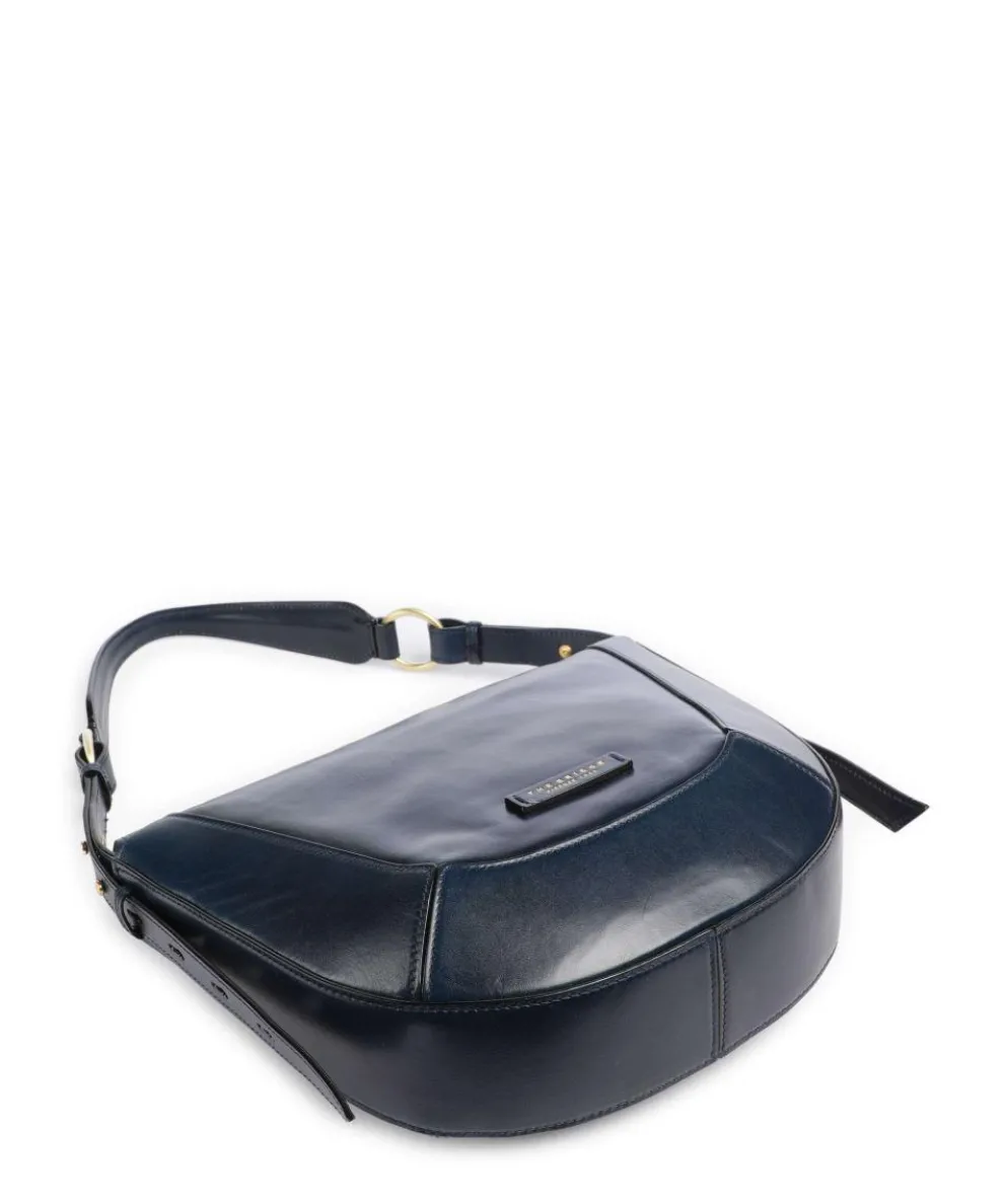 Fedora Shoulder bag fine grain cow leather dark blue