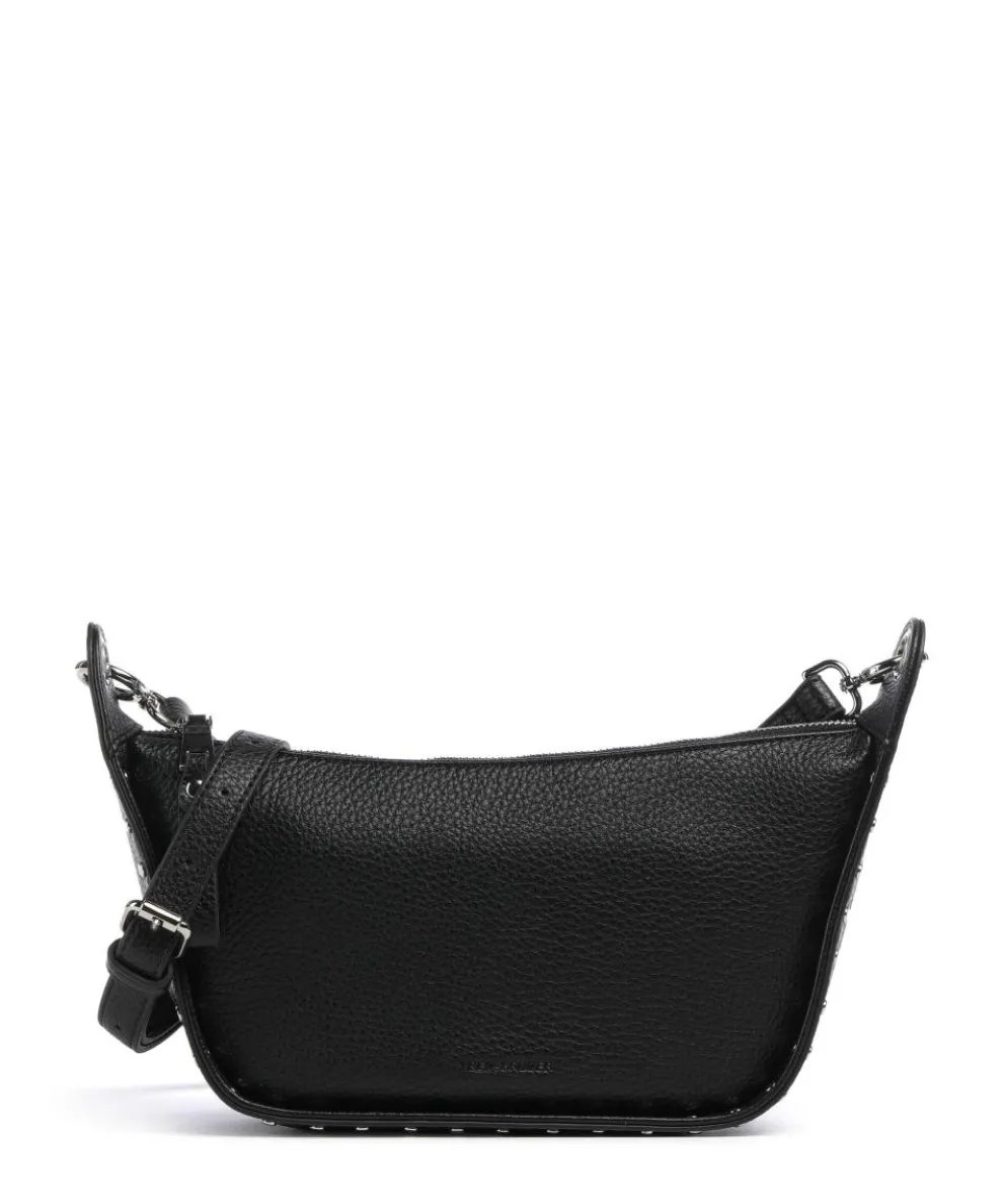 Feel Wild Crossbody bag grained leather black