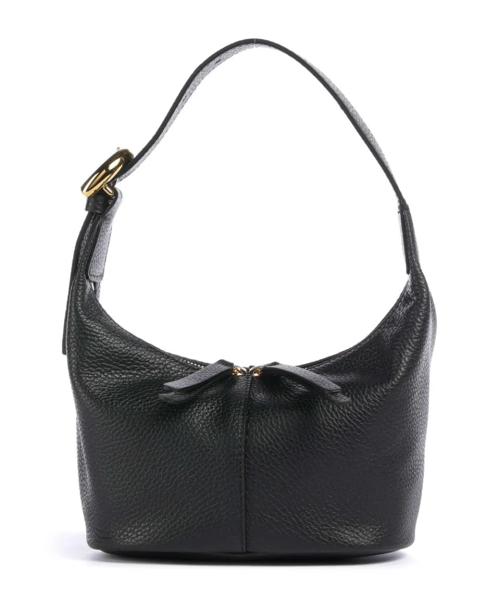 Fernanda Shoulder bag grained leather black